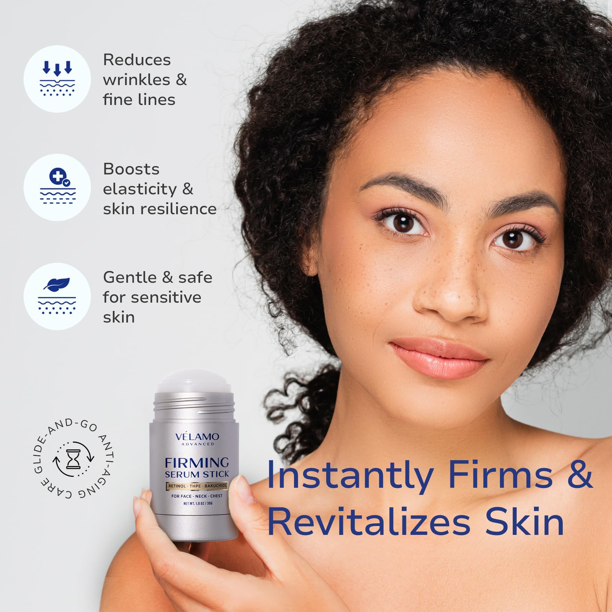 VELAMO ADVANCED Retinol Firming Serum Stick: Lift and Firm Cream for Face Neck & Chest - Image 2