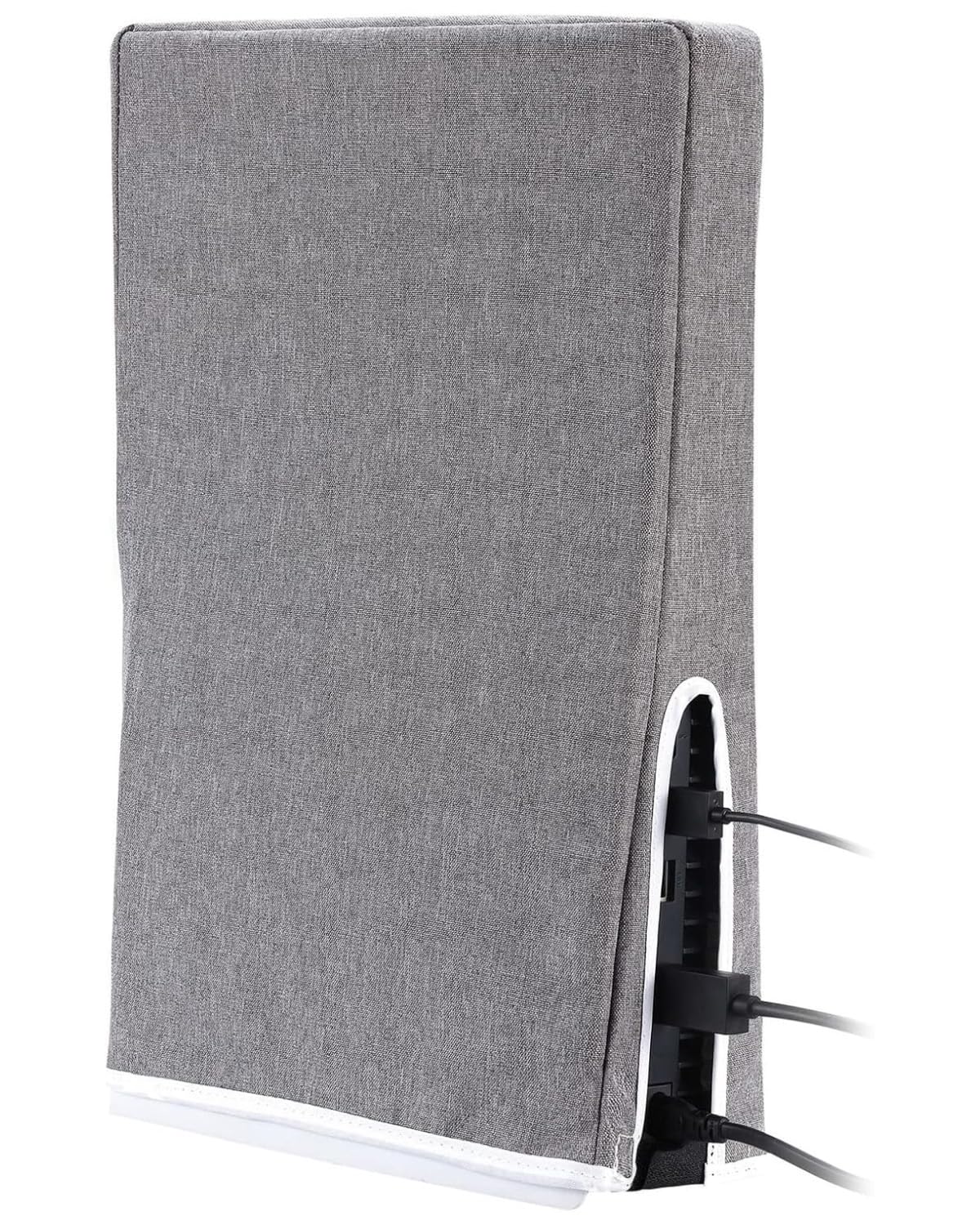 BNREOZA 1 Stück Console Waterproof Dust Cover, Staubschutzhülle für PS5, Anti Scratch Sleeve Protector für PS5 Konsole Digital und Regular (Grau)