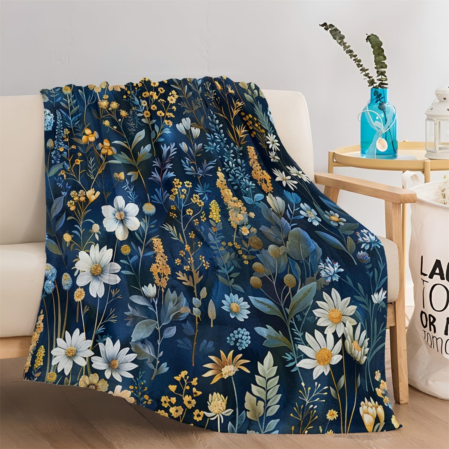 Couverture polaire en flanelle haut de gamme motif végétal pour bébé 100x130