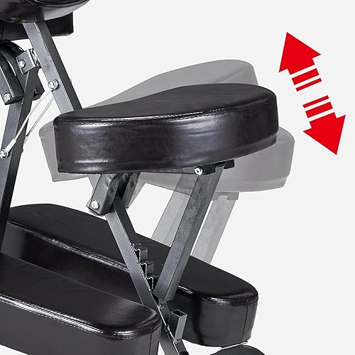Miniatura 8 de Master Massage Bedford - Silla de masaje portátil y ligera con estuche de transporte, silla de tatuaje, silla de masaje plegable ajustable en altura