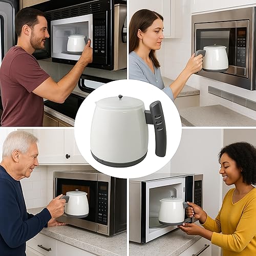 Miniatura 2 de Hervidor de té para microondas, caldera de agua caliente de 28 onzas (27.1 fl oz)