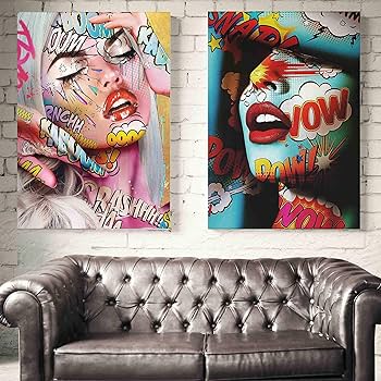 オシャレ POPアート クリエイティブ絵画 お部屋のインテリアに♪『 透明 』 Amazon.co.jp: ポップアート 【国内製造】コミック風 オシャレ