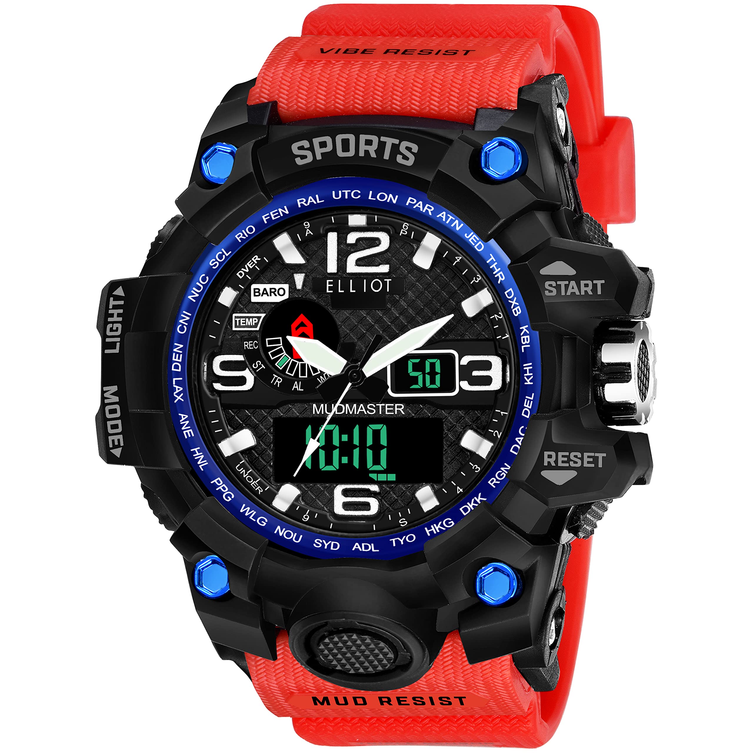 Walrus Analog Digital Mens Watch - Black Dial, Yellow Strap, Silicone Material - Sports & Casual Use - Japanese Movement, 56mm (B0B6T79VBP) Amazon Price History, Amazon Price Tracker