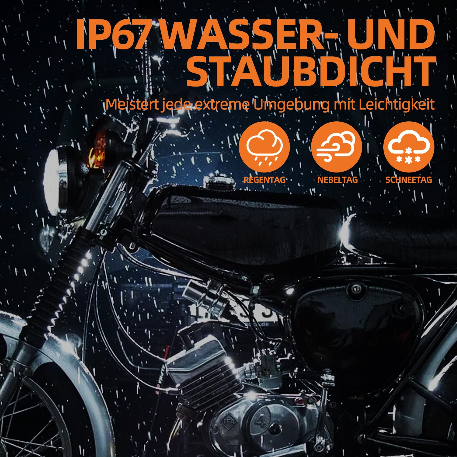 5,75" Scheinwerfer mit DRL Hi/Lo Abblendlicht Passend für Simson S51 S70 S50 S50B