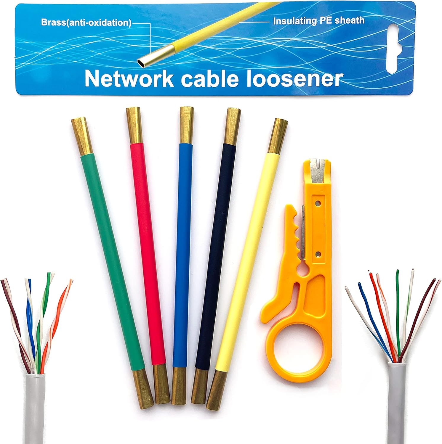 LIUJINCAN Network Cable Untwist Tool, Engineer Wire Straightener for