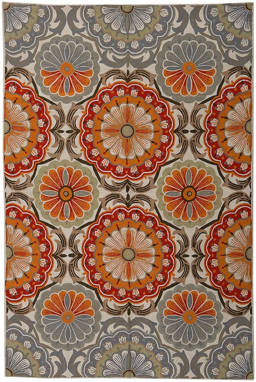 Tapis orange Vivace Gipsy Ornement 153 x 92 cm déco ethnique