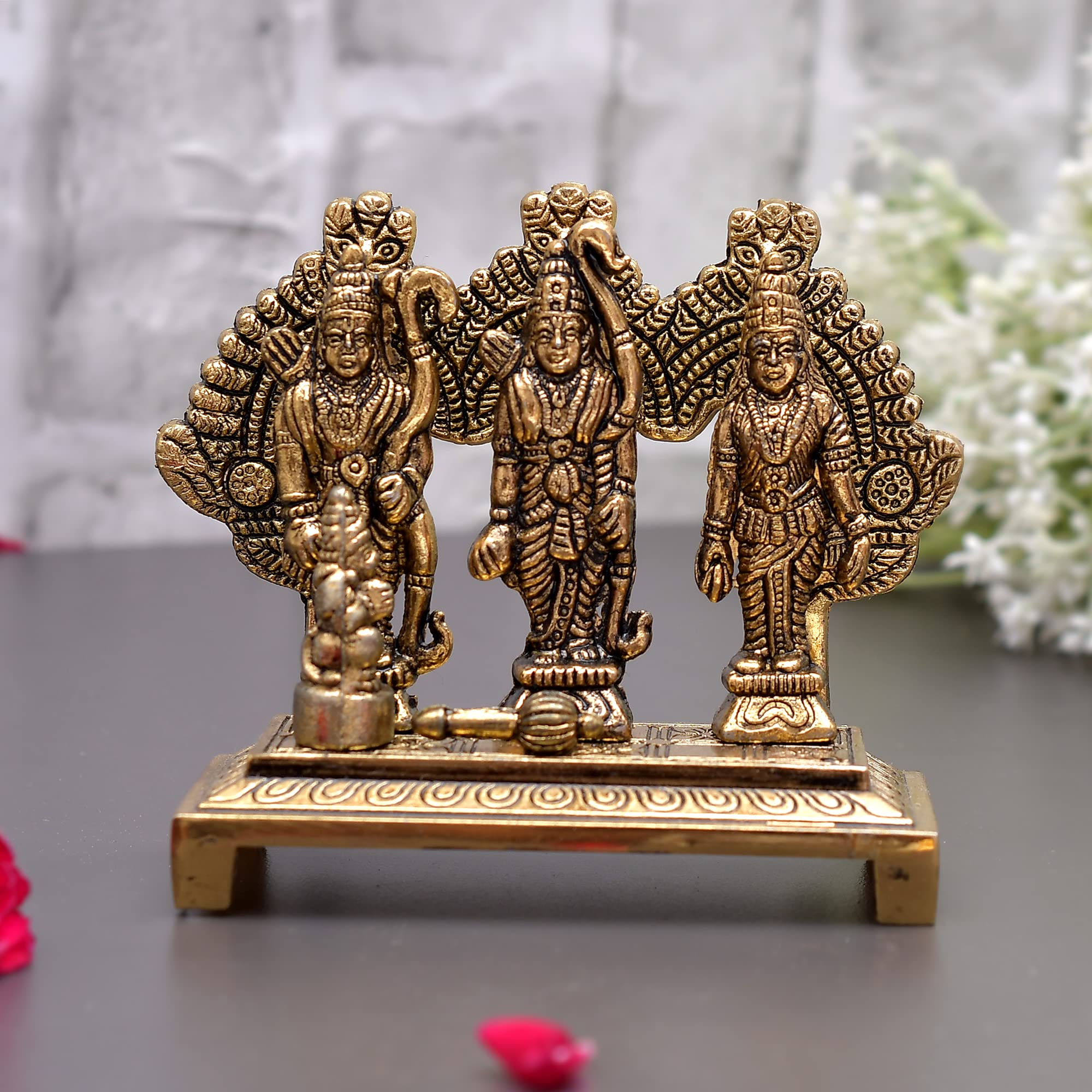 Buy Great Art Lord Ram Darbar Idol Metal Showpiece Hindu Religious