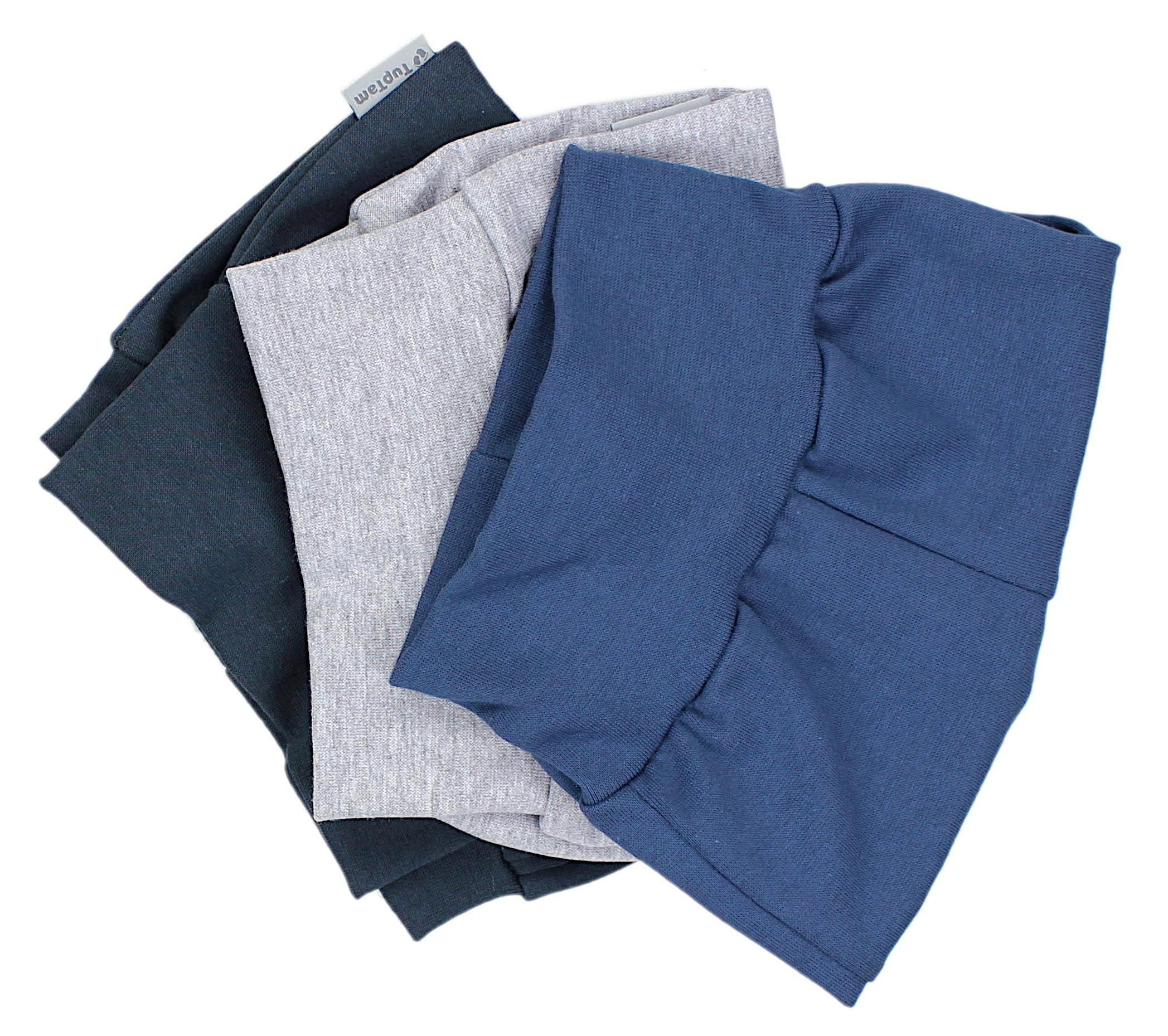 TupTam Pantalones Bebé Niño 3 Unidades – Pantalones Bebe de Algodón con Cintura Ancha y Puños