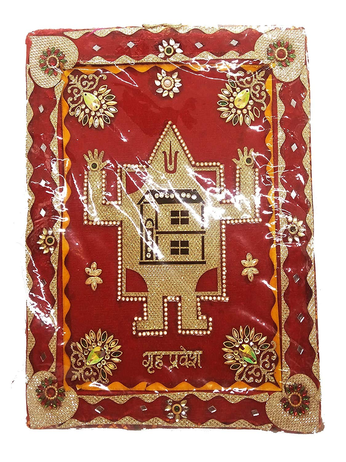 SHOPOBUDDY Grah Pravesh/Ghar Pravesh/Grih Parvesh/Home Inaugration Thapa Used for Pooja Purpose Subh for Ghar