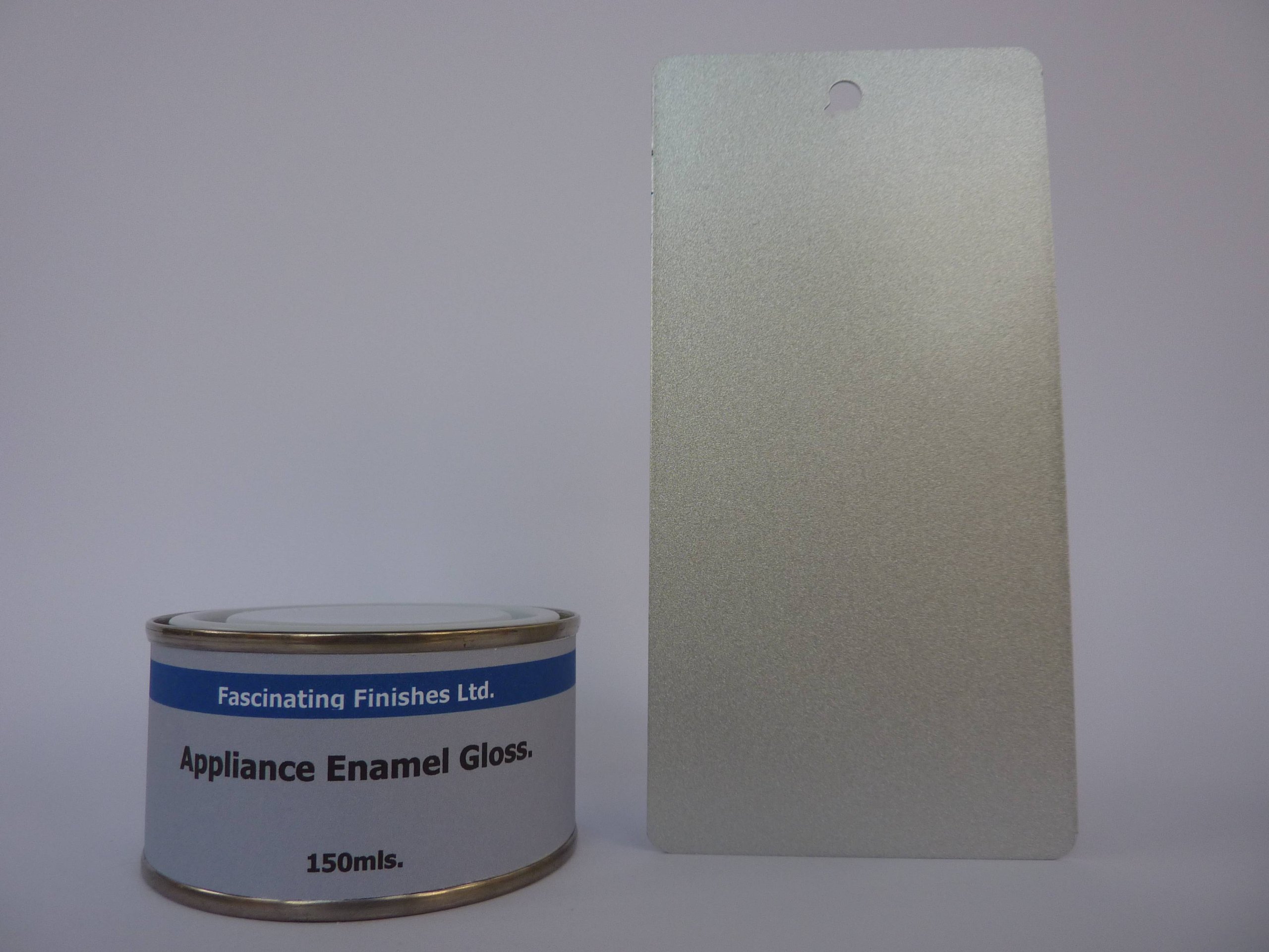 Fascinating Finishes Ltd 1 x 150ml Sliver Sparkle Gloss Fridge, Cooker And Appliance Enamel Paint. Heat Resistant