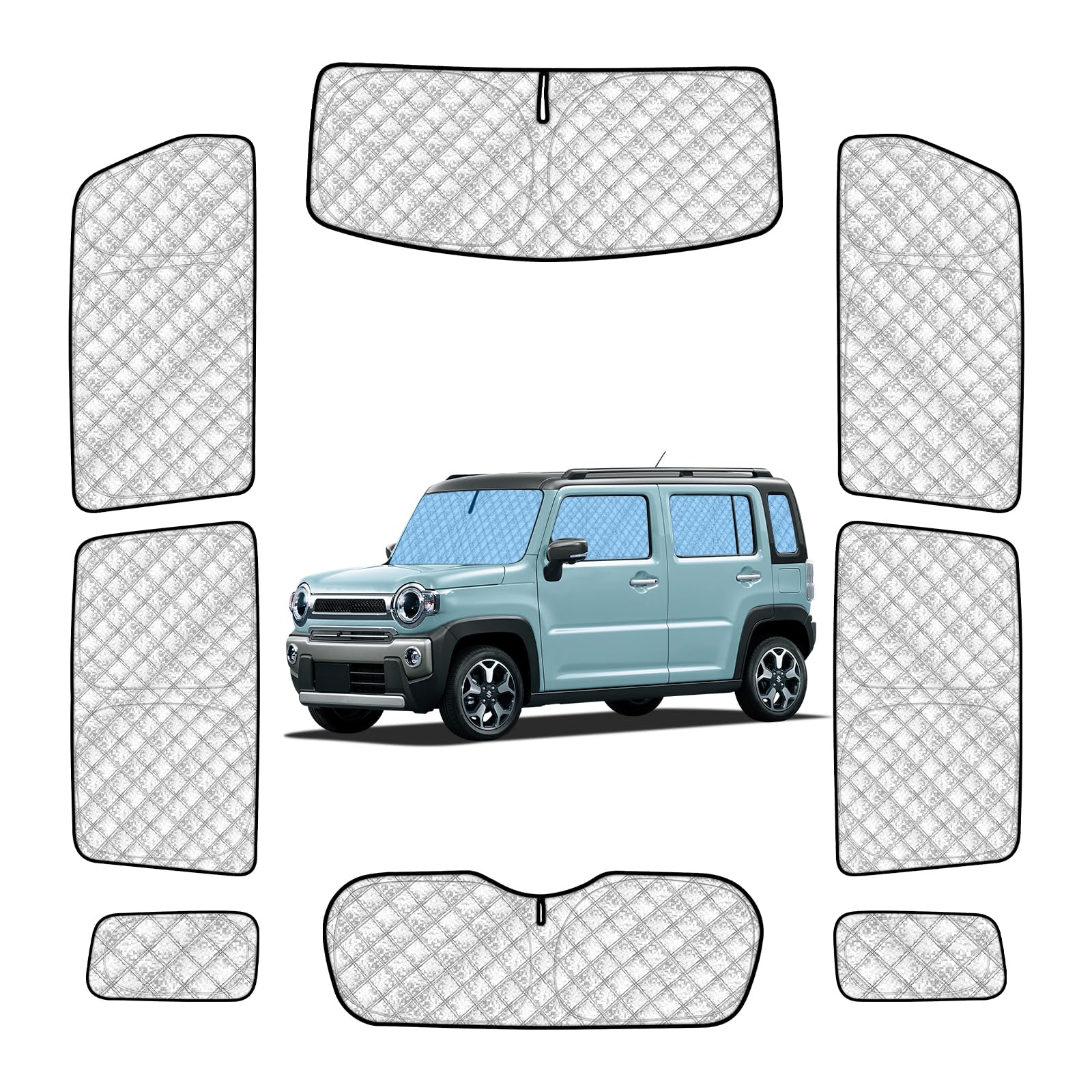 Amazon.co.jp: ハスラー MR52S /MR92S 専用サンシェード 全窓対応 車用