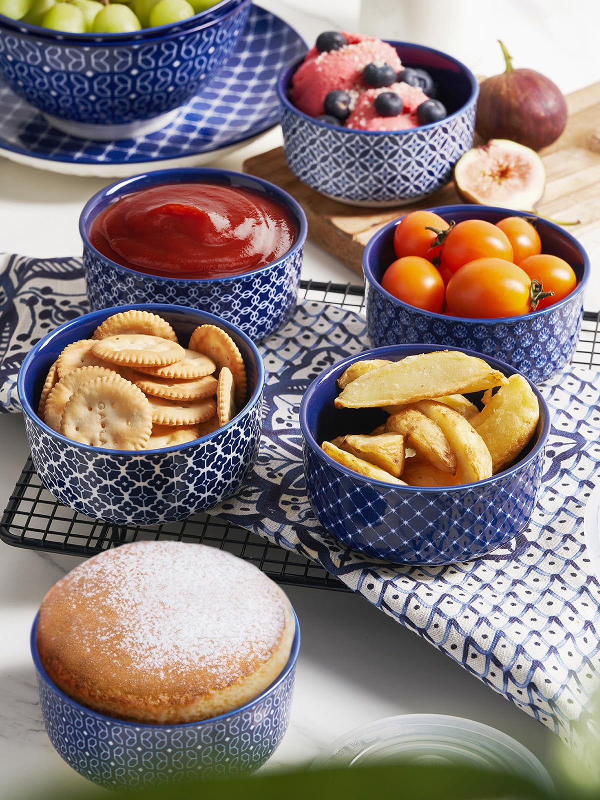 Bruntor Lot De 6 Raequins En Céraique - 283,5 G - Poêle De Cuisson