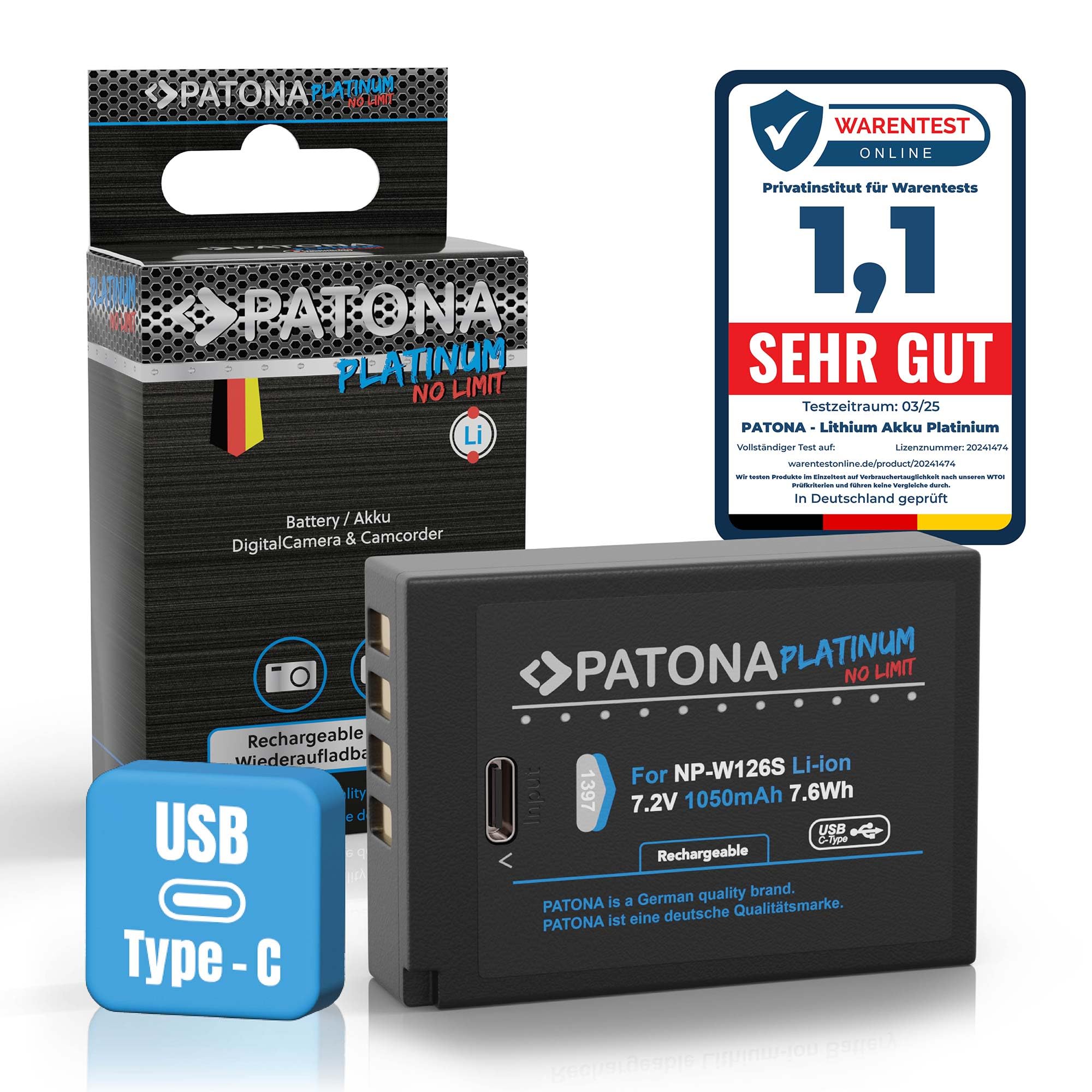 Baxxtar Pro NP-W126s NP-W126 Batterie 2X (véritable 1140mAh) Compatible avec Fujifilm X100F X100V X100VI X-A5 X-A7 X-E4 X-Pro2 X-S10 X-T3 X-T10 X-T20 X-T30 X-T50 X-T100 X-T200 etc