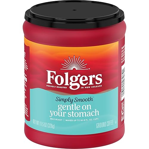 Folgers Simply Smooth - Café molido tostado suave, 11.5 onzas