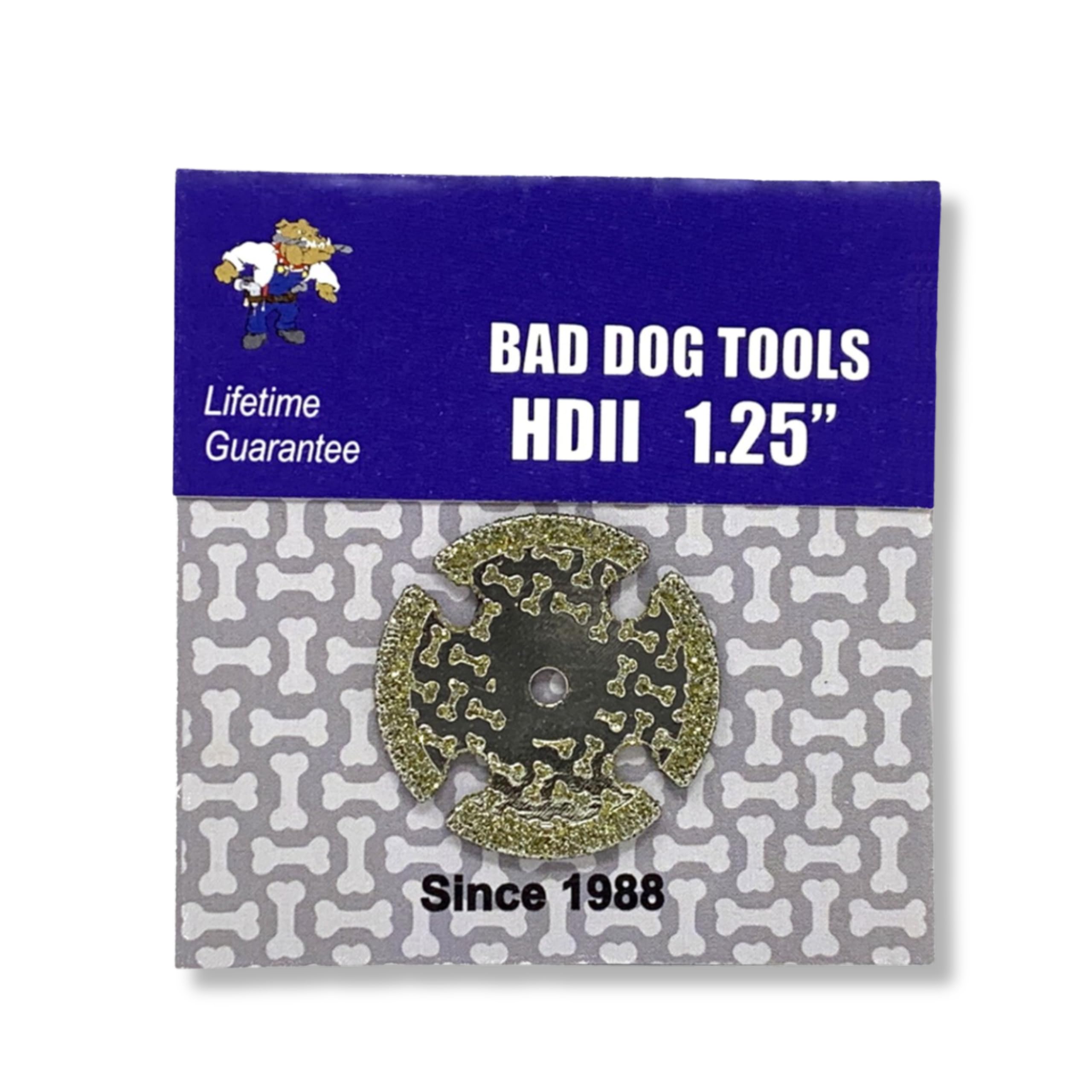 Bad Dog Tools 1.25" Endless Handi Disc Deux (HDII) Diamond Wheel for Grinding, Sanding, and Cutting. Use on Iron, Steel, Brass, Tile, Stone, Brick, &