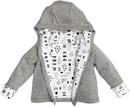 Miniatura 2 de HonestBaby Baby Sudadera reversible de algodón orgánico