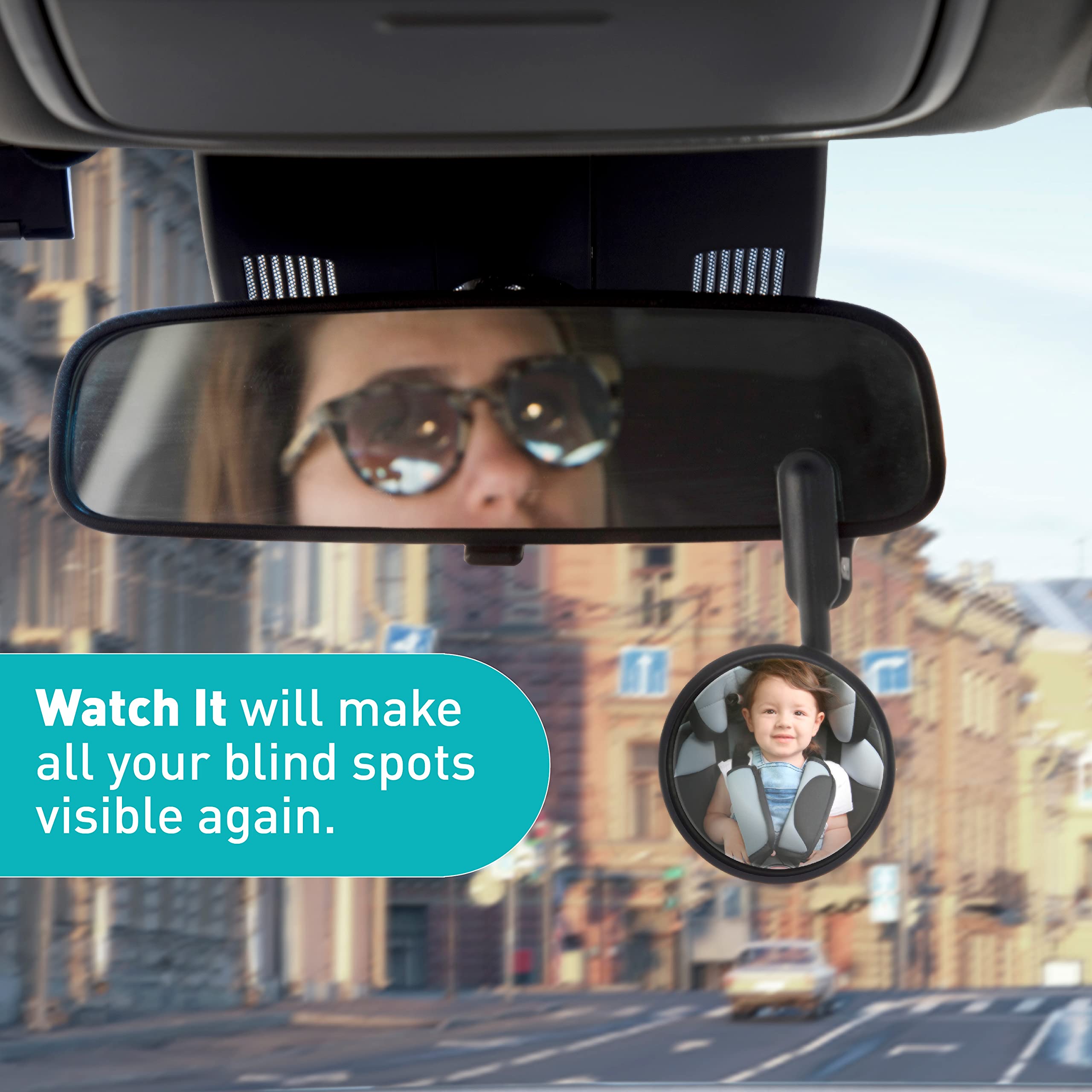 Peleg Design WatchIt Monitor Mirror Clip On Cubicle Mirror