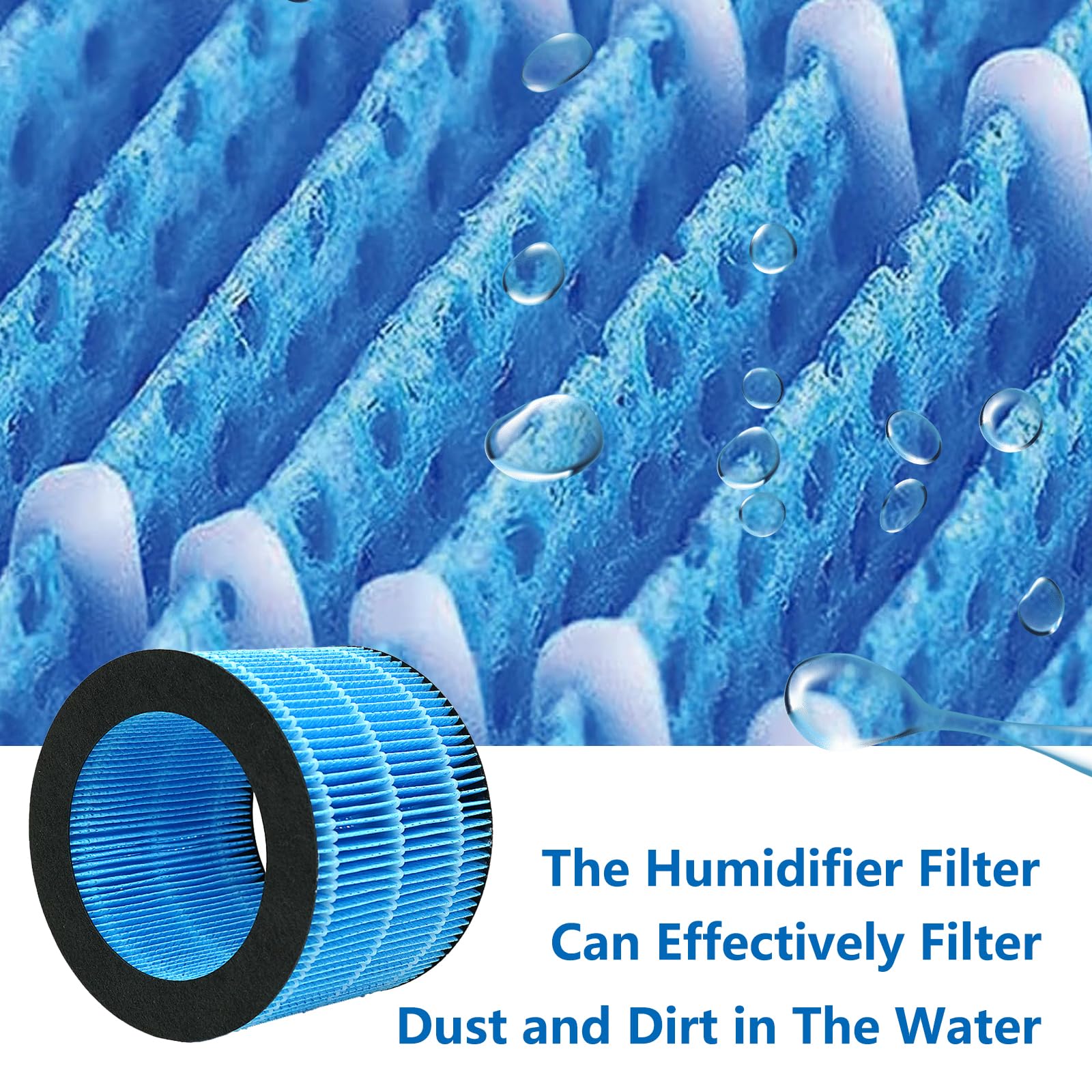AMF220 - Filtro de repuesto para purificador de aire AMF220/15 y humidificador HU3916 HU3916/10 HU3918 HU3918/10 HU2716/10 HU2718/10, filtro de repuesto FYM220/30 FY344 48/40 (2 unidades)