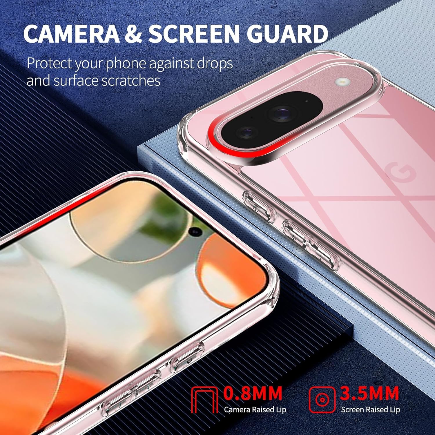 Custodia Trasparente Leggera Custodia Ultra Sottile Fenzer Trasparente Per Google Pixel 9 E 9 Pro - Protezione Antiurto E Antigraffio Custodia Trasparente Pixel 9 Pro - Foto 6