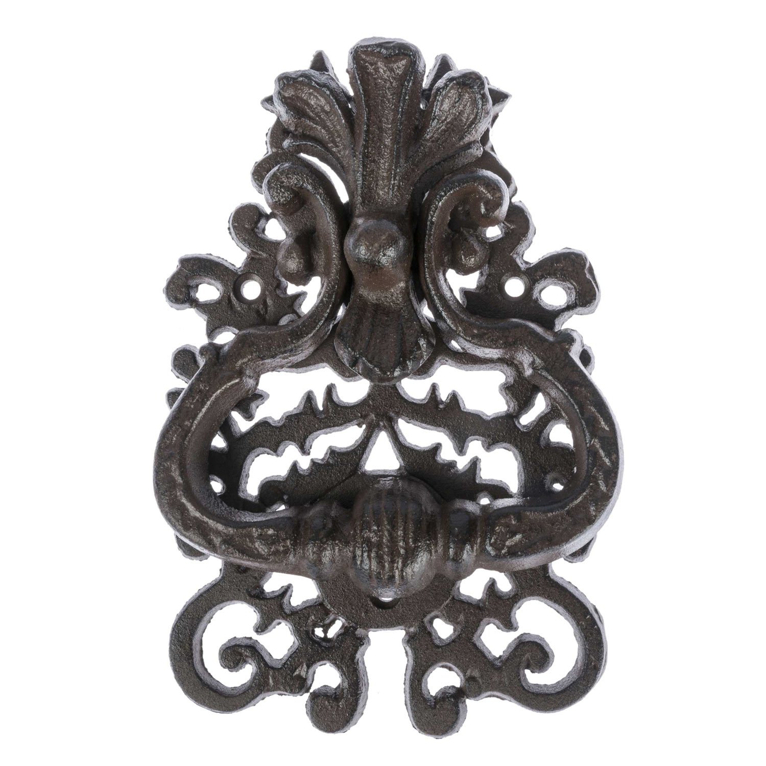 HOMESCAPES - Heurtoir de Porte décoratif en Fonte Marron – Motif Classique