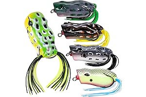 RUNCL: Topwater Frogs for Bass: Realistic, Durable, and Enticing Lures for Successful Fishing Adventures