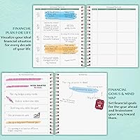 Vista 38 de Legend Budget Planner & Monthly Bill Organizer with Pockets – Home Finance & Expense Tracker – Notebook for Household Budgeting (Periwinkle)