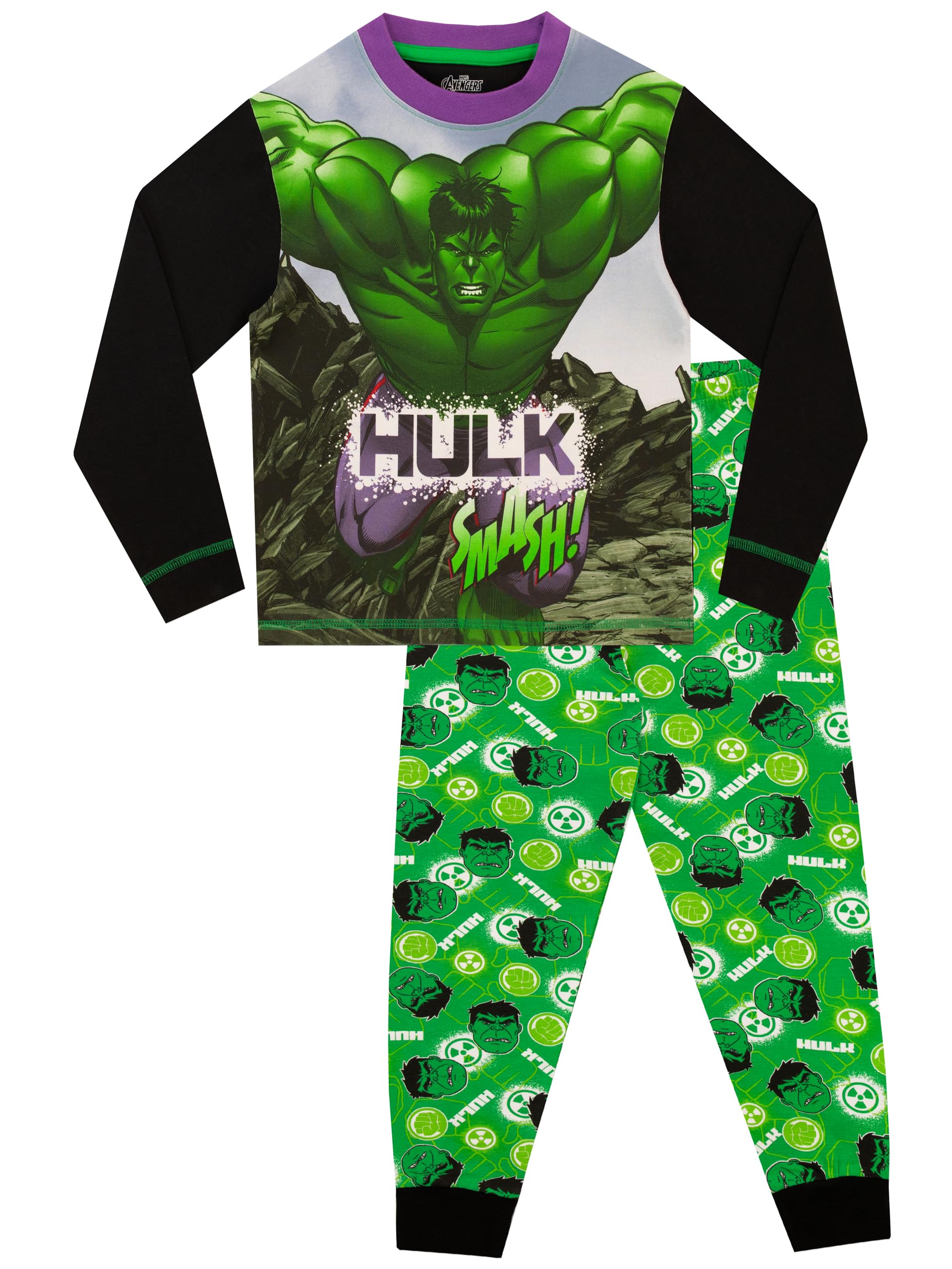 Marvel Piżama chłopięca The Incredible Hulk