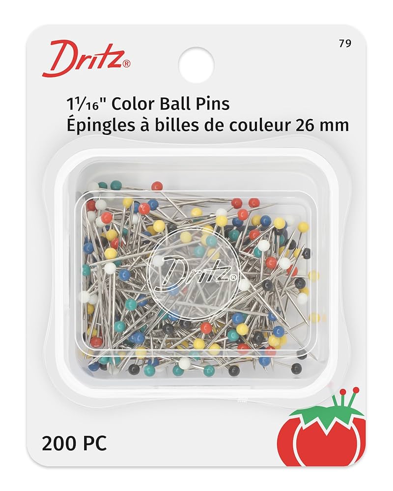 Amazon.com: Dritz 79 Color Ball Pins, 1-1/16-Inch (200-Count)