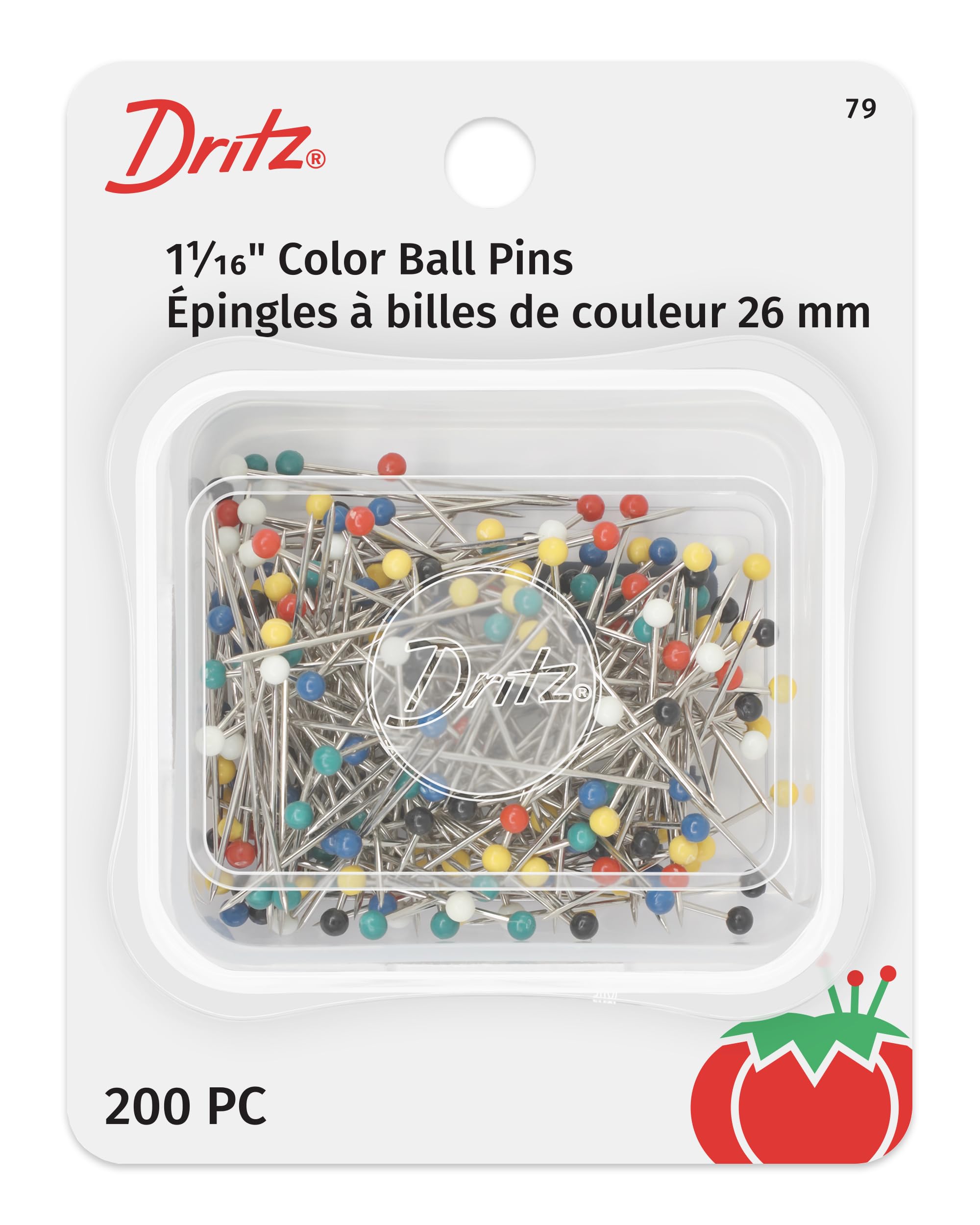 Amazon.com: Dritz 79 Color Ball Pins, 1-1/16-Inch (200-Count)
