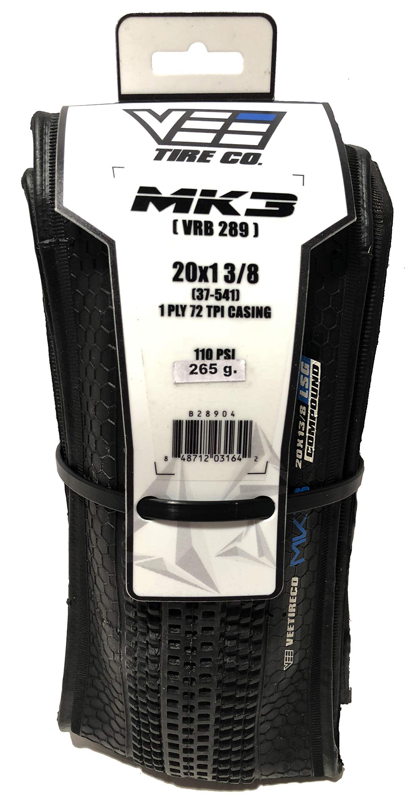 Amazon.com: Vee Rubber Bmx Mk3 Folding Tire, Black, 20 x 1 3/8