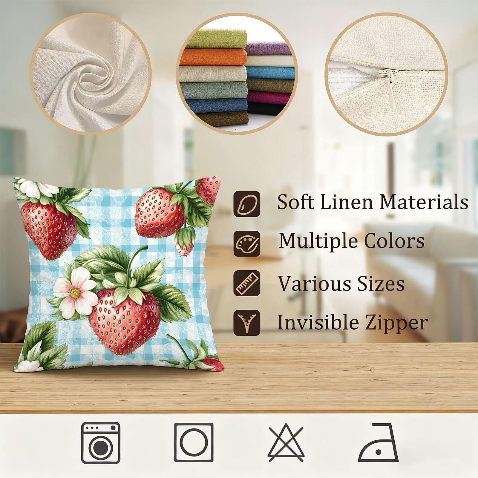 Rosa Funda Cojin 60x60 Fresa Funda Almohada 60x60 Cojines Sofa Súper Suave Fundas Cojines Decorativos Fundas Almohadas 4 Piezas Almohada Cervicales y Cuello, para Hogar Cama Salon Decoracion E - 871
