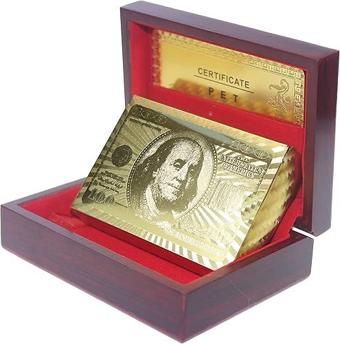 Juego de regalo de cartas, baraja de póquer de lujo con caja de madera (póquer y caja doble)