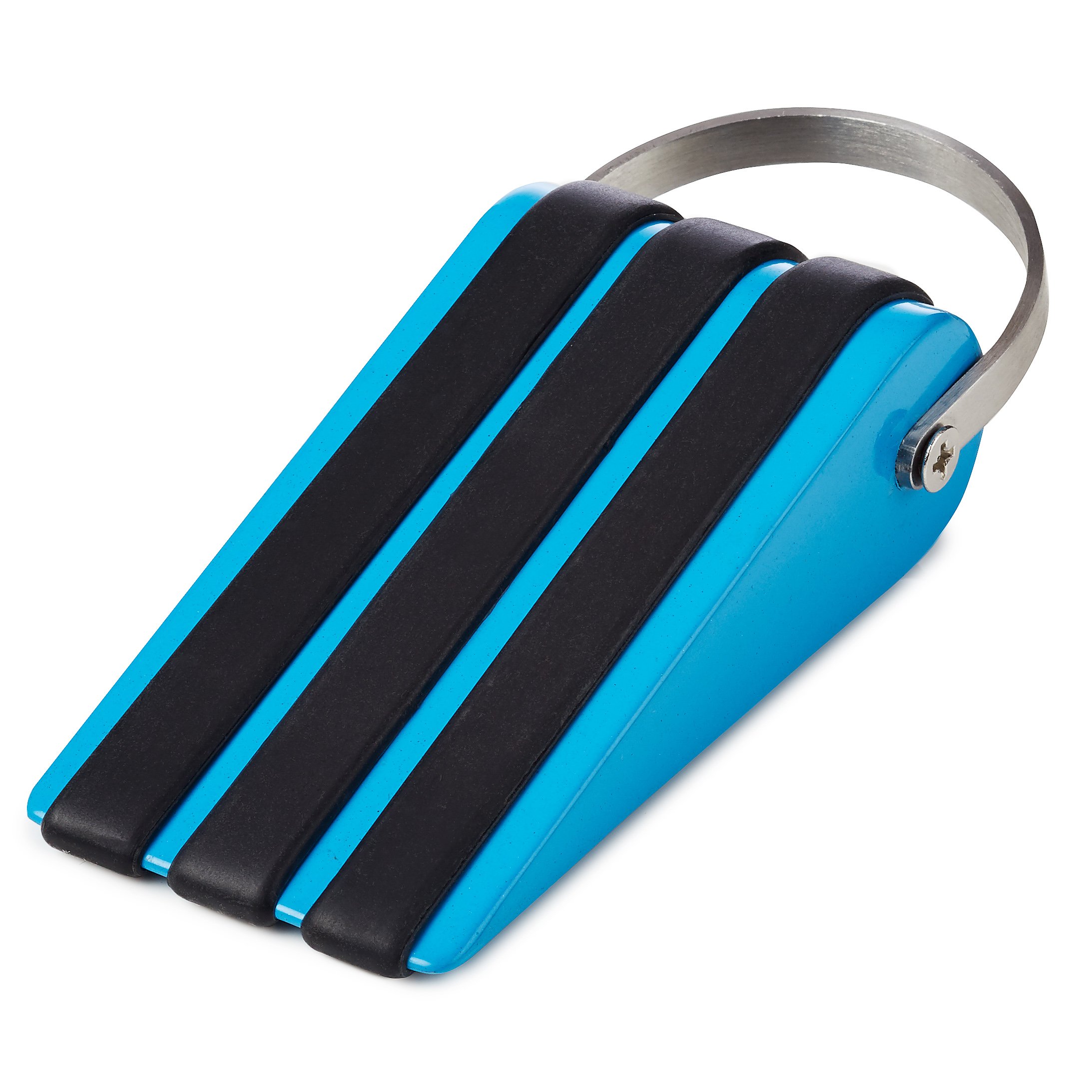 SW-040-3 Decorative Stainless Steel Door Stopper with Rubber Treads and Metal Handle - Lifetime Guarantee!