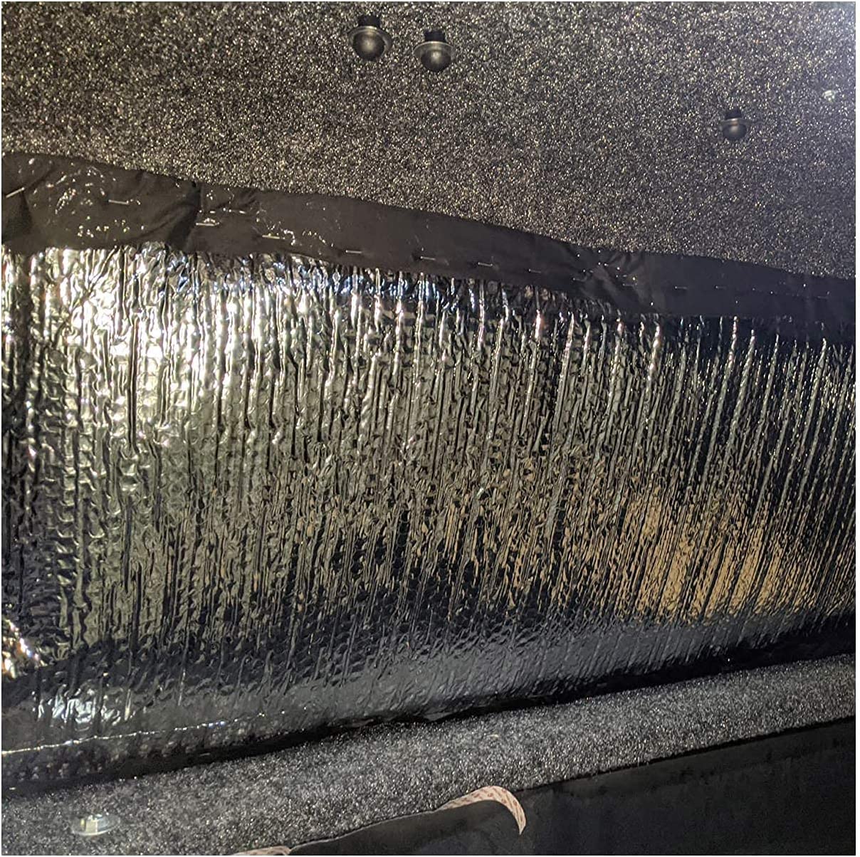 Envoltura de Burbujas de Aluminio Aislamiento Burbuja Radiador Lámina Aislante Película Reflectante Espuma Aislamiento Escudo, Aislamiento Autoadhesivo Doble Lámina (Tamaño: 3.3 x 32.8