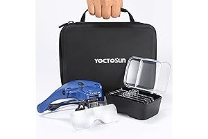 YOCTOSUN Magnifying Glass with Case: Enhanced Vision for Your Crafts and Hobbies