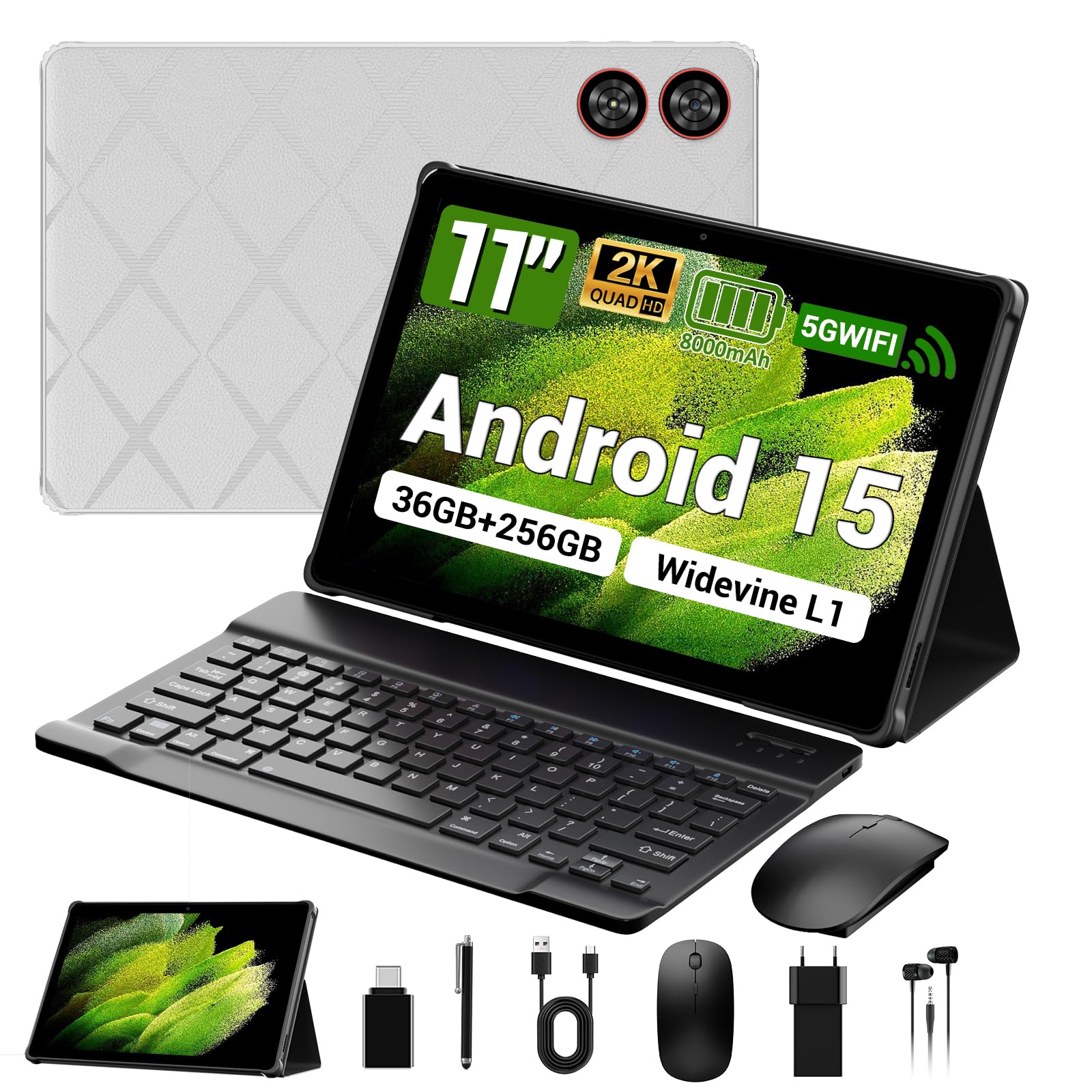 Amazon.com : DEZLTID 2025 Tablet 11 inch Android 15 Tablets with