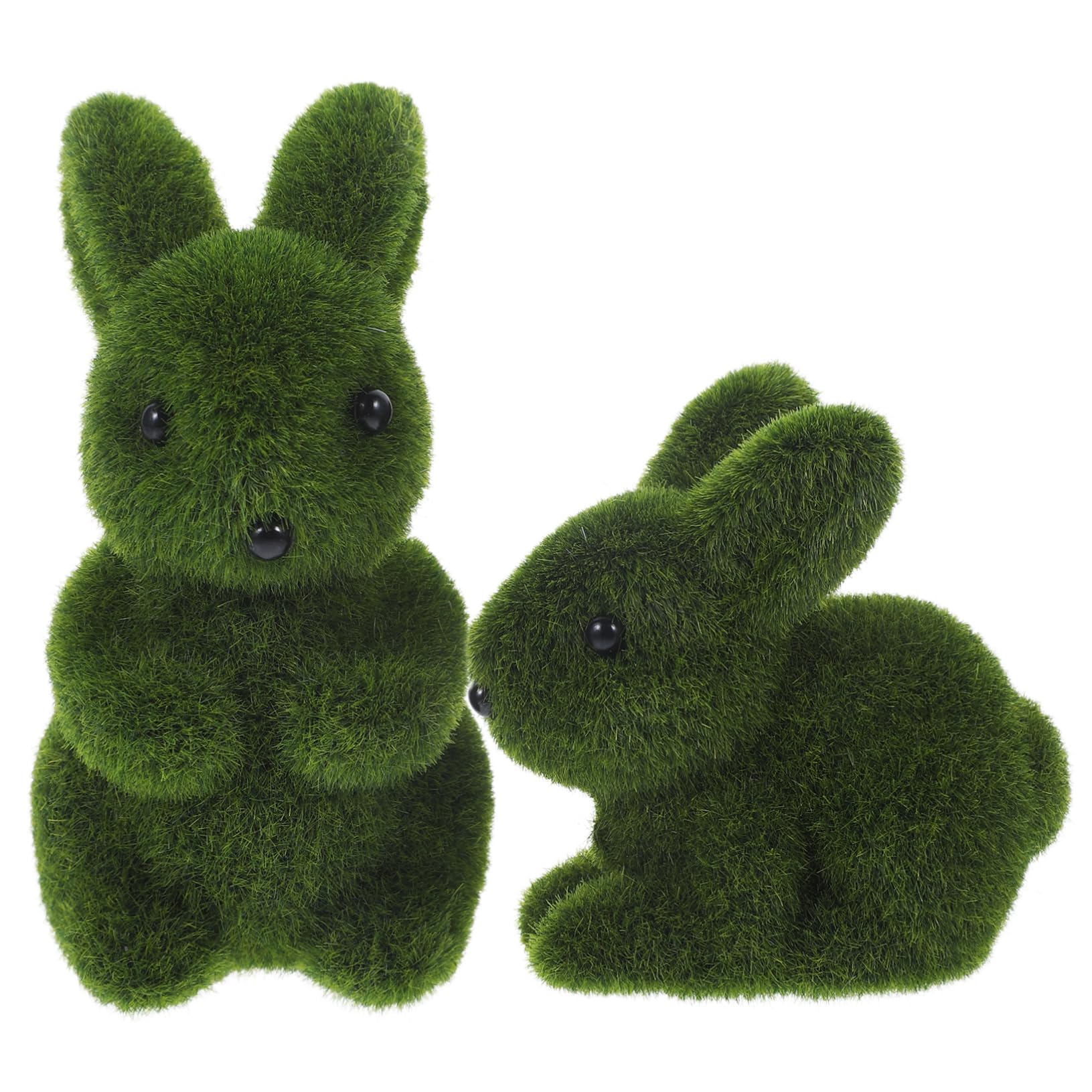 BESTonZON 5 Ensembles Décoration De Lapin Simulé Bricolage Farci Mignon Accessoires Décorations Doux en Forme De Lapin Peluche Green Flocage 2 * 5