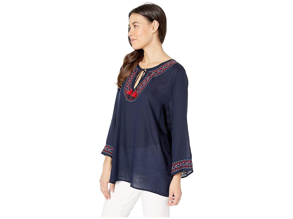 

Hatley Peasant Blouse (Solstice Blue) Women's Blouse