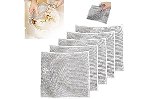 Multipurpose Wire Dishwashing Rags for Wet and Dry