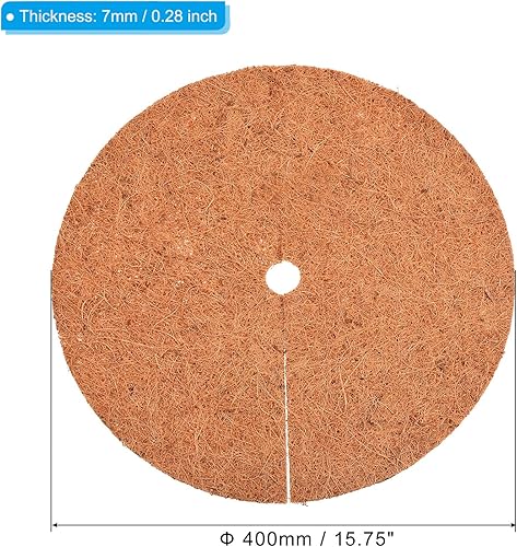 Miniatura 2 de PATIKIL Tapete de fibra de coco de 16 pulgadas, paquete de 3 protectores de fibra de coco gruesa para plantas en macetas de interior y exterior