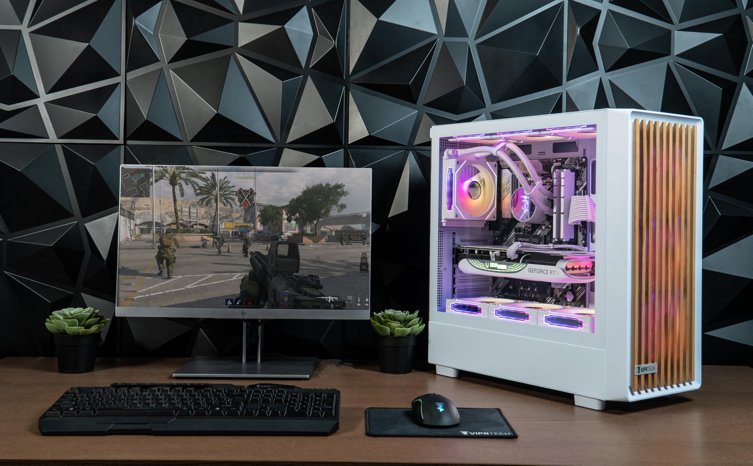Amazon.co.jp: ViprTech Overlord 3.0 木製ゲーミングPC - AMD Ryzen 9