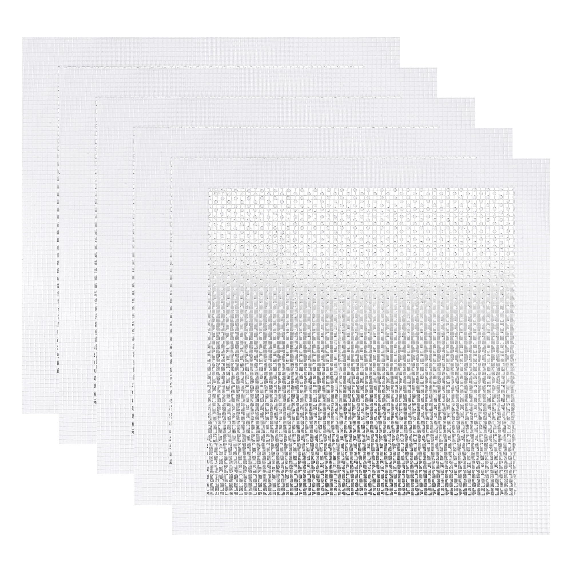 QUARKZMAN Parche de Reparación de Pared de Aluminio 8" x 8" Malla de Fibra de Vidrio Autoadhesiva sobre Placa Galvanizada 5 Piezas