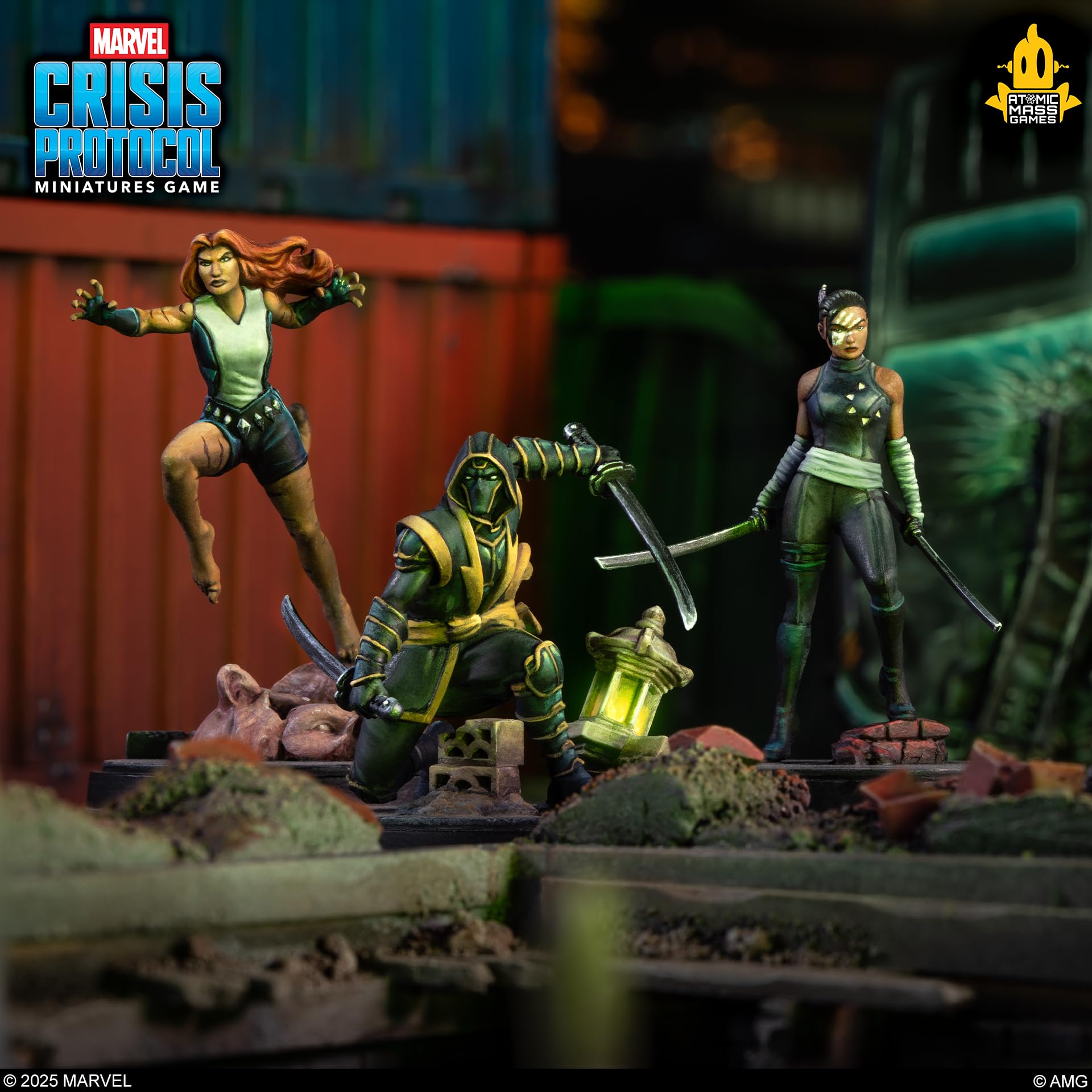 Asmodee Marvel Crisis Protocol: Echo, Ronin & Tigra, Expansión | Juego de Miniaturas, A Partir de 14 Años, para 2 Jugadores, 90 Minutos por Partida, Español/Inglés/Francés