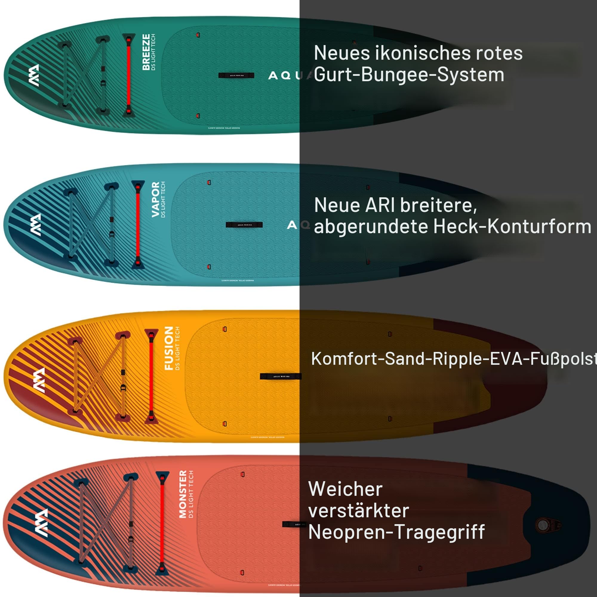 Aqua Marina Aufblasbare Stand Up Paddle Boards (iSUP) ? Komplett-Sets f?r Erwachsene