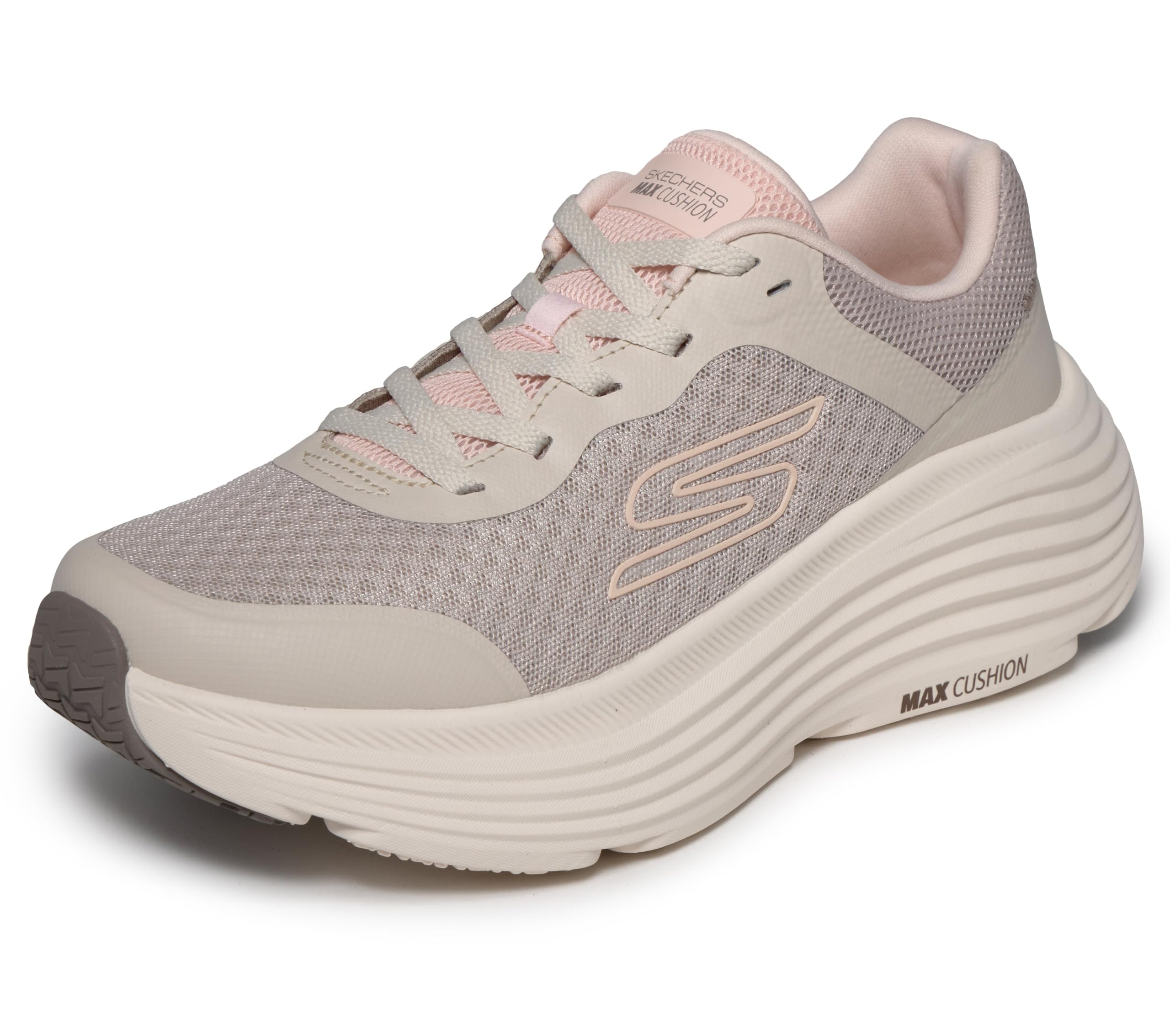 Women's Max Cushioning Endeavour Canova Running Shoes, Natural, 5-image-48