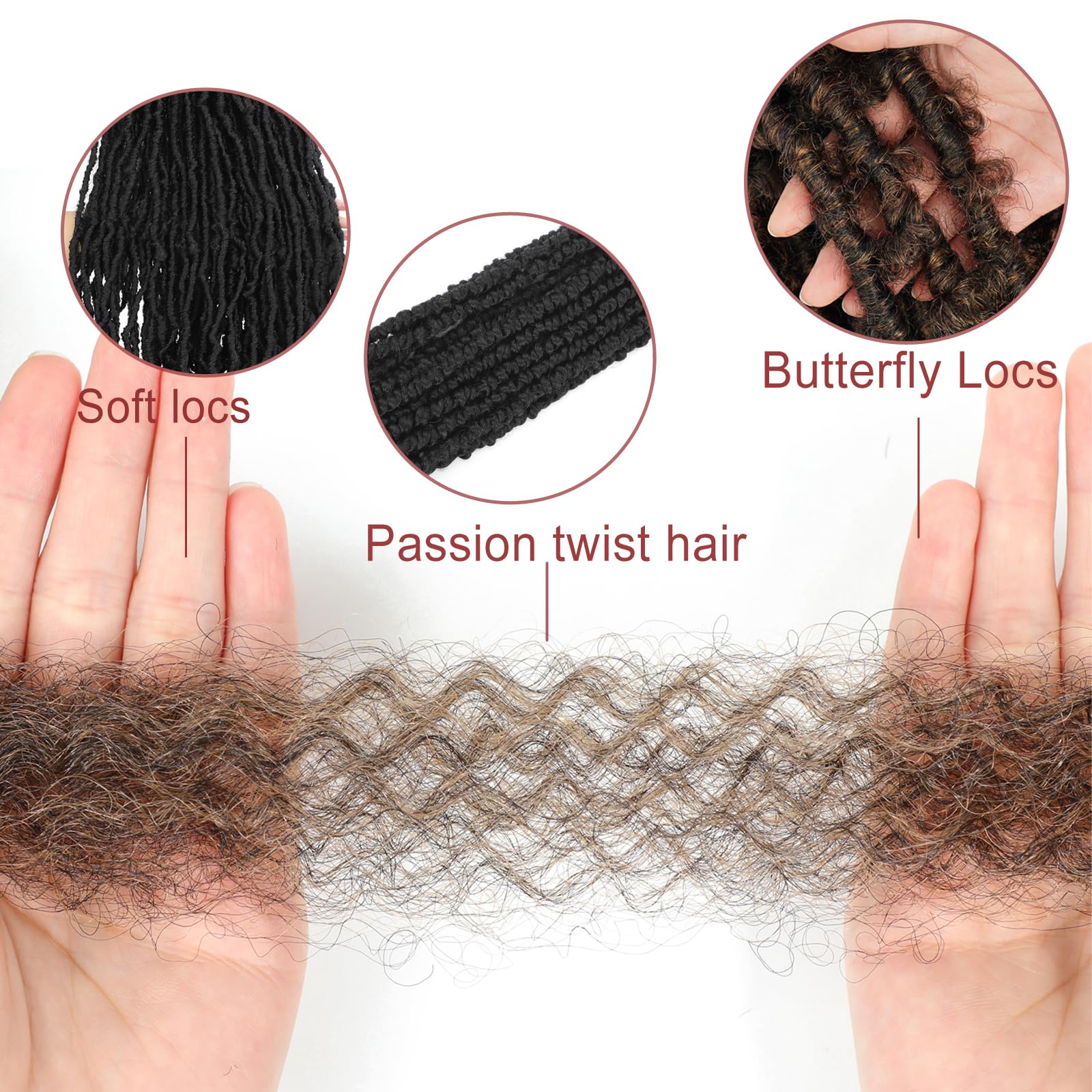 3 Pack Marley Twist 14 Inch Pre-Separated Springy Afro Twist Extension Afro Kinky for Braiding (#T27, 14 Inch (Pack of 8)) - Image 3