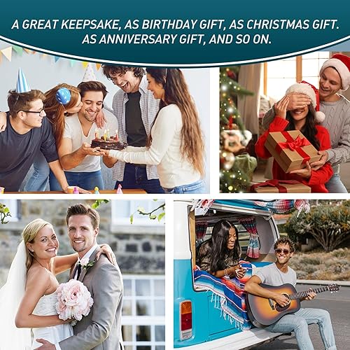 Miniatura 8 de Adorno colgante de cristal diáfano personalizado para espejo retrovisor de automóvil con foto, decoración personalizada para colgante de automóvil,