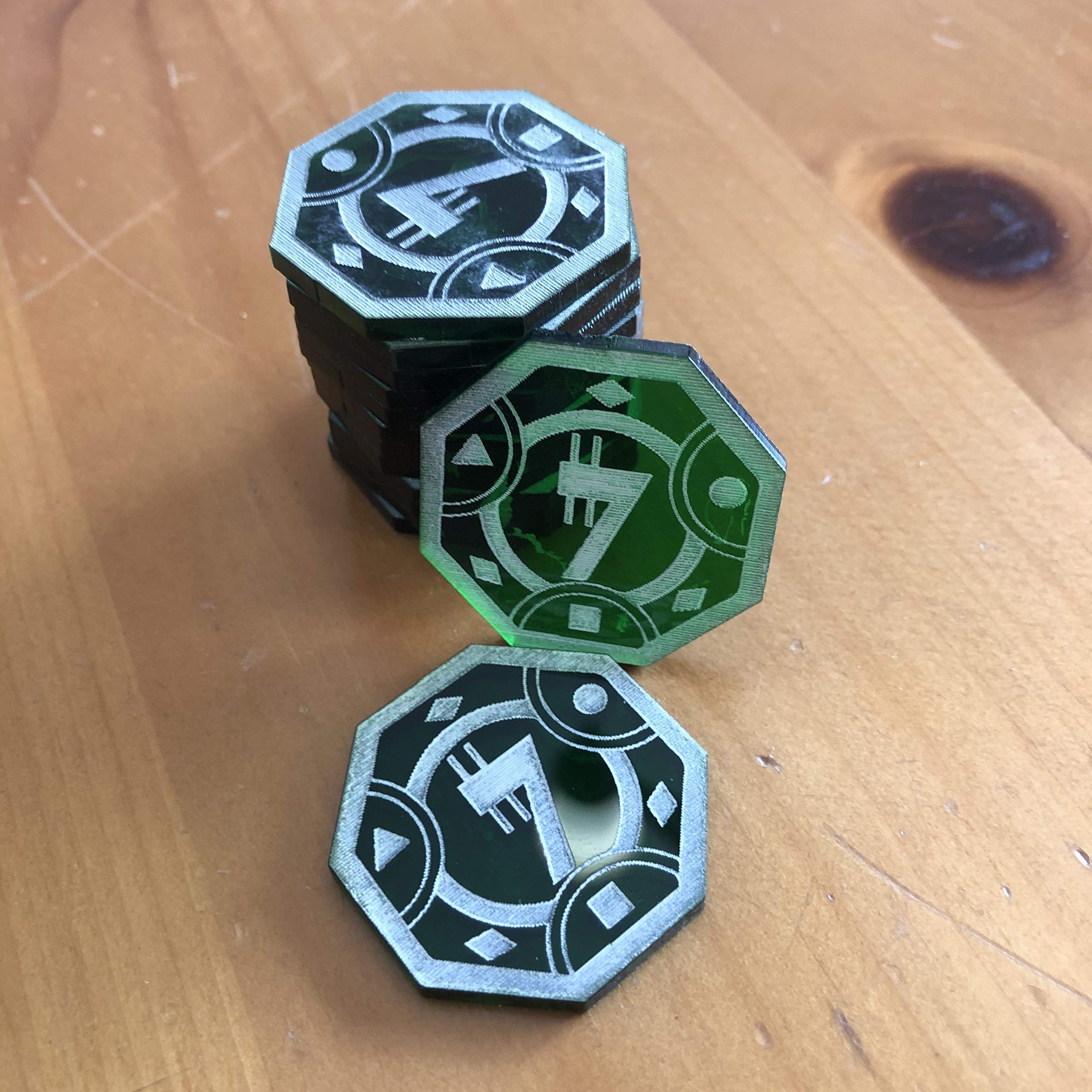 Amazon.com: Sabacc Acrylic Credit Chips x14 Lasercut : Toys & Games