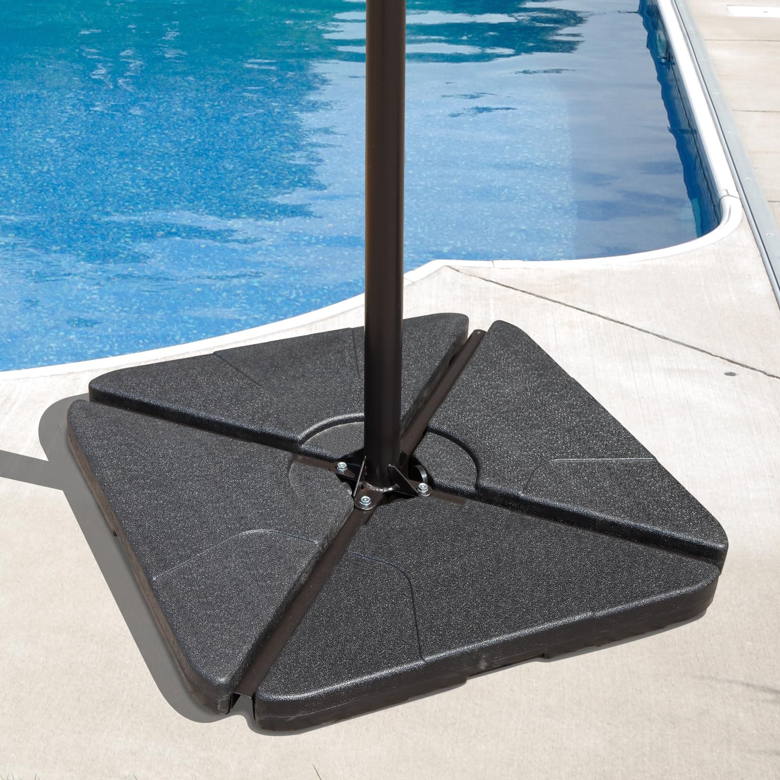 cobana offset patio umbrella base COBANA Sand Filled Set Pack of 4 Square Home & Kitchen This outdoor umbrella base Options:Matte Black - S iron man armor pepakura JIMOVE LC Ebike Singapore