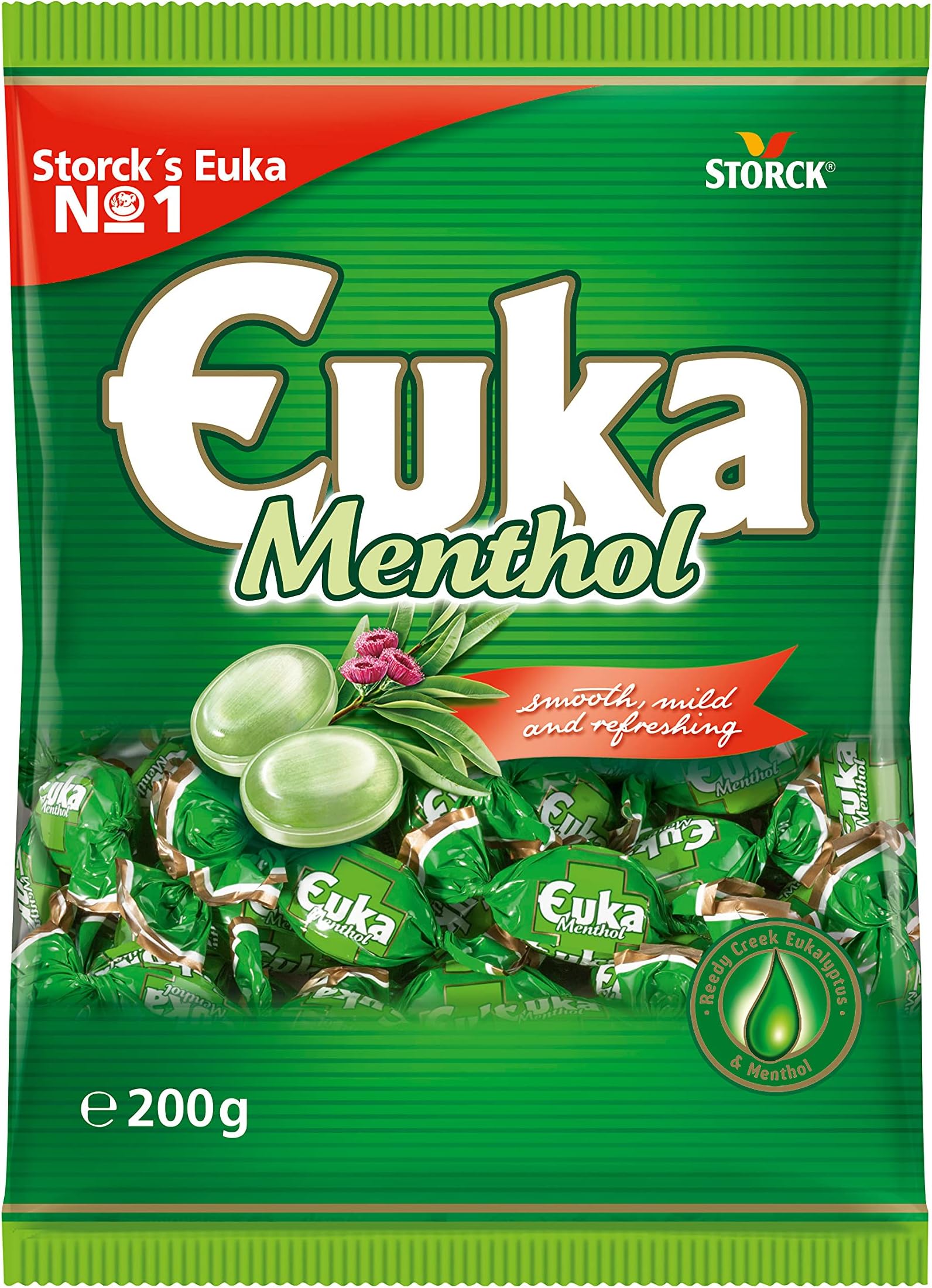 Euka Menthol Candies 200g